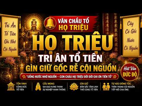 VĂN CHẦU TỔ HỌ TRIỆU 🔥 Nghe Là Nhớ Nguồn | Tri Ân Tiên Tổ Linh Thiêng — ảnh thu nhỏ video YouTube