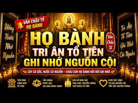 VĂN CHẦU TỔ HỌ BÀNH 🔥 Nghe Là Nhớ Cội Nguồn | Tri Ân Tiên Tổ Linh Thiêng — ảnh thu nhỏ video YouTube