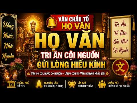 VĂN CHẦU TỔ HỌ VĂN 🔥 Nghe Là Thức Tỉnh Cội Nguồn | Tri Ân Tổ Tiên Linh Thiêng — ảnh thu nhỏ video YouTube